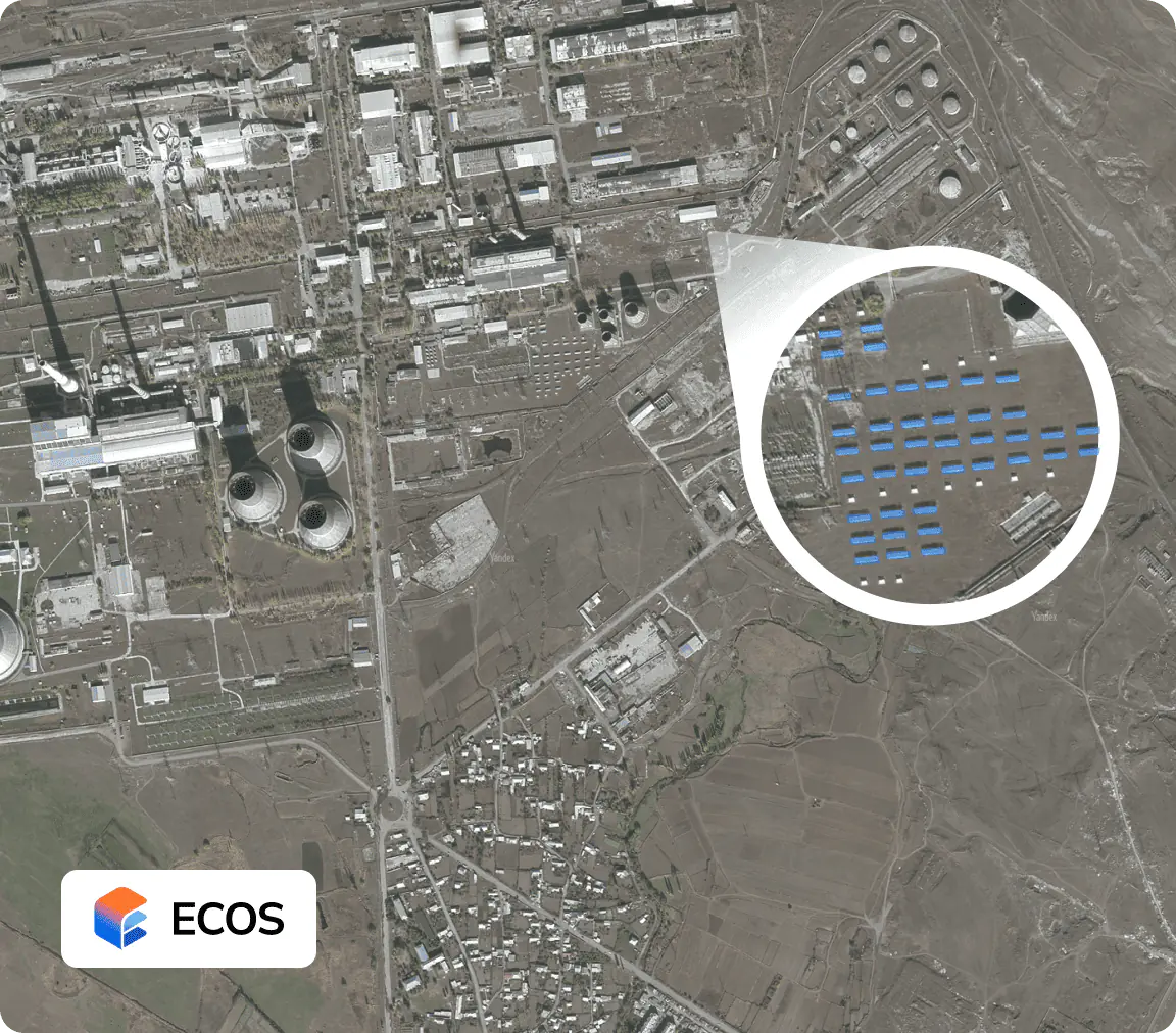 ECOS data center global locations map